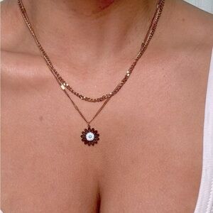 stainless steel gold necklace